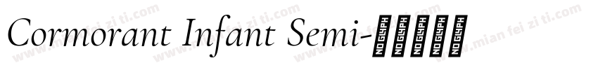 Cormorant Infant Semi字体转换